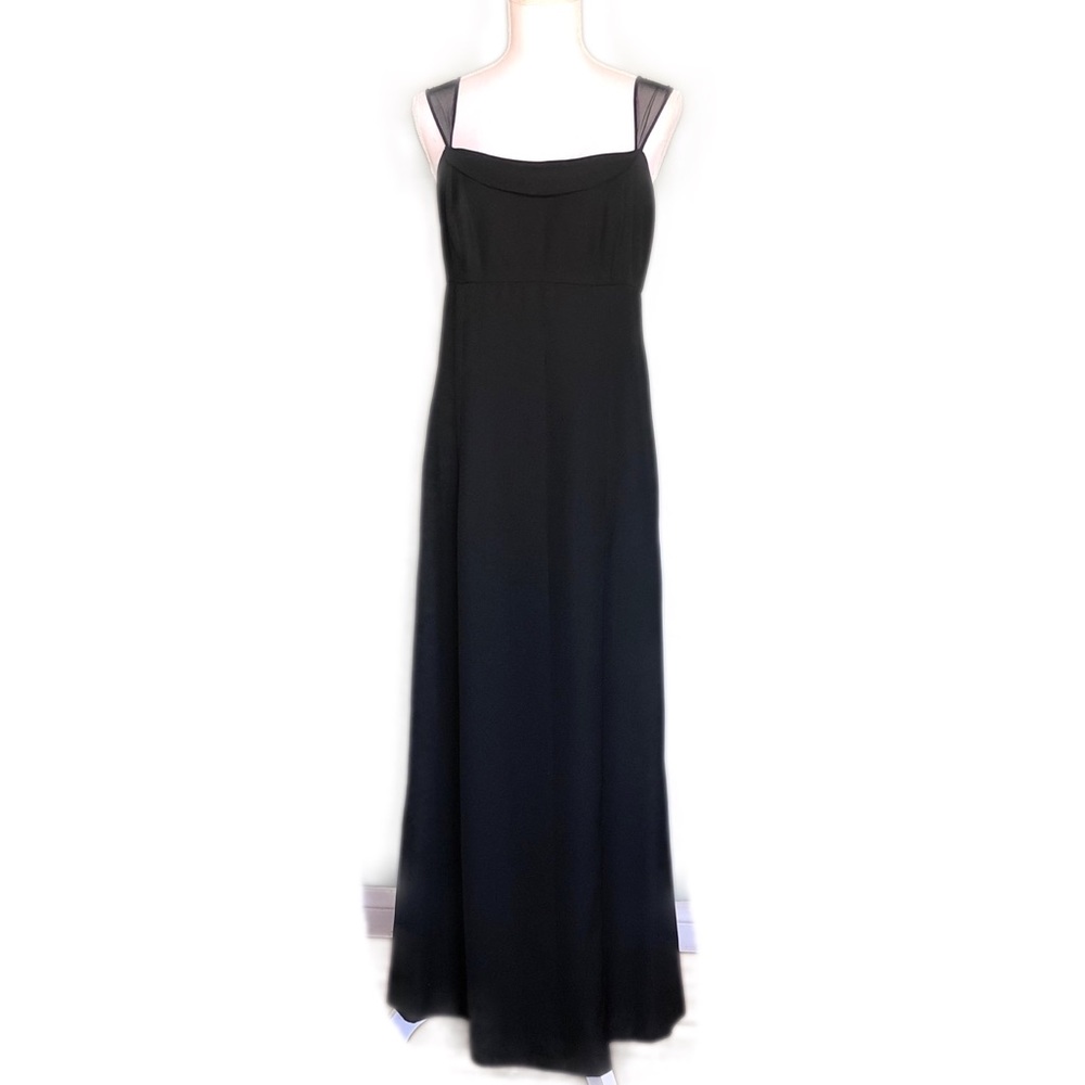 Vintage Vera Wang Black Chiffon Gown – Elegant, Timeless Beauty